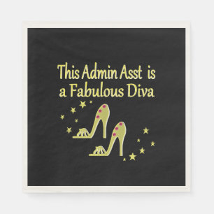 SERVIETTE EN PAPIER OR ET GLITZY ADMIN ASST SHOOT AMOUREUX DESIGN