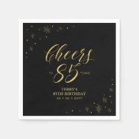 Or et noir | Modern Cheers 85th Birthday Party