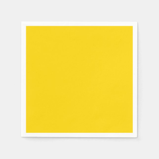 Serviette En Papier Or Jaune Solide Chaud (Devant)