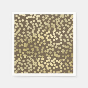 Serviette En Papier Or Moderne Rustique Kraft Chic Élégant Branché