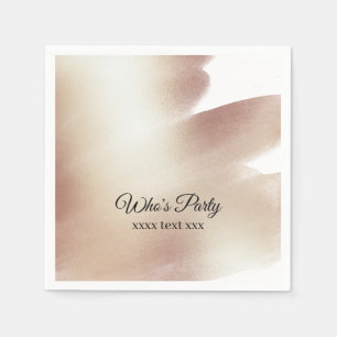 Serviette En Papier Or rose, Parties scintillant