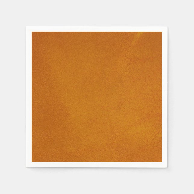 Serviette En Papier Orange brûlé texturé (Devant)