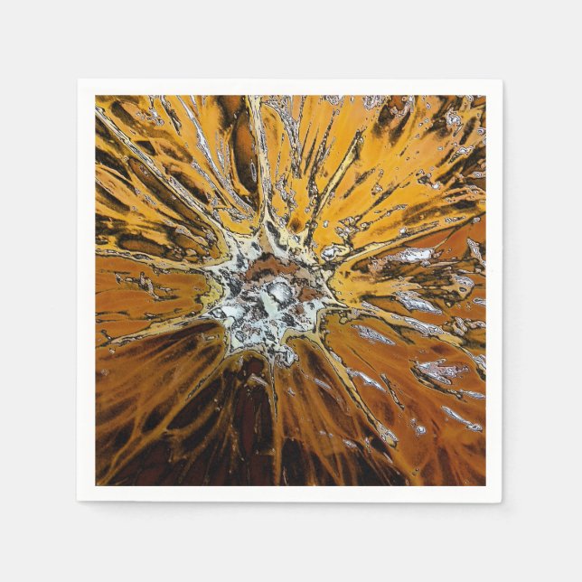 SERVIETTE EN PAPIER ORANGES (Devant)