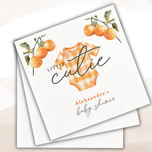 Serviette En Papier Oranges d'été mignonne Baby shower de tenue de cai