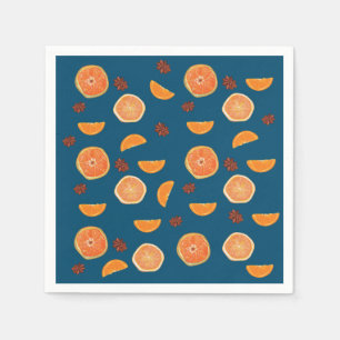Serviette En Papier Oranges et cannelle