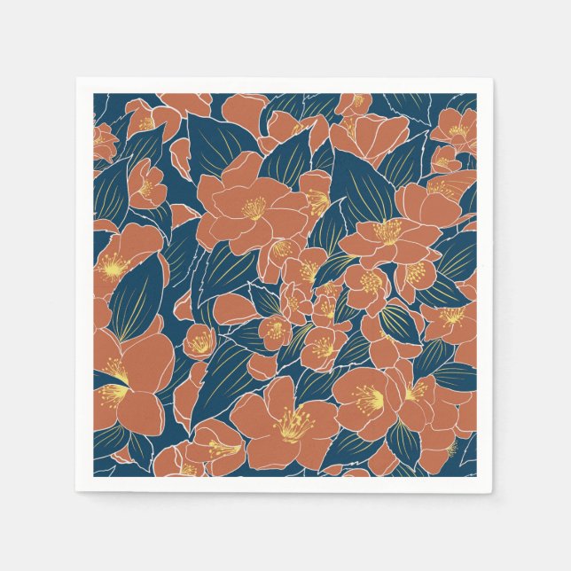 Serviette En Papier Oranges Fausses (Devant)