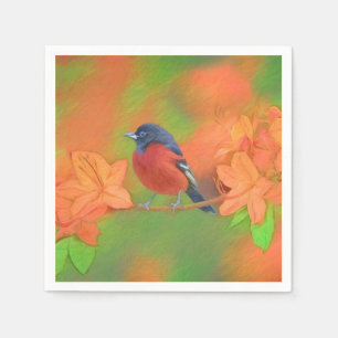 Serviette En Papier Orchard Oriole Songbird Peinture Oiseau original
