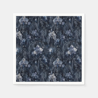 Serviette En Papier Orchidées fantômes et saule pleureur Frost de cime