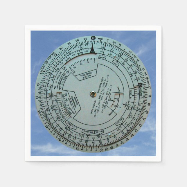 Serviette En Papier Ordinateur de navigation aérienne (Devant)