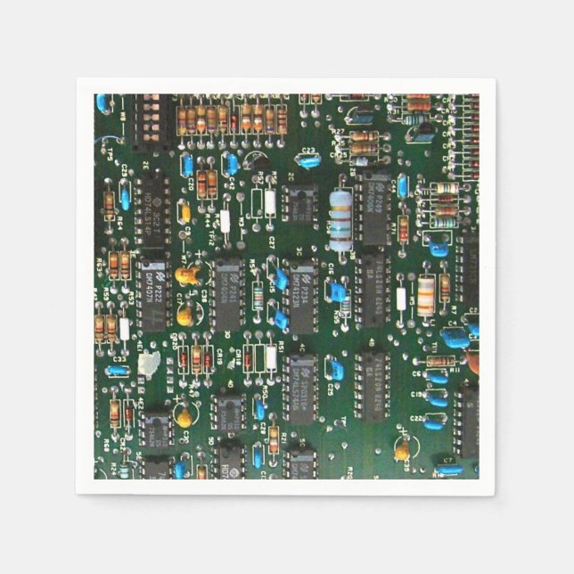 Serviette En Papier Ordinateur Électronique Carte de circuits imprimés (Devant)