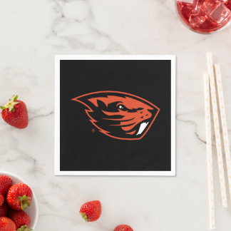 Serviette En Papier Oregon State Beavers | Tête de castor
