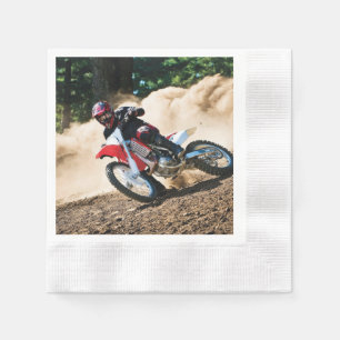 Serviette En Papier oreiller de jet de coureur de motocross