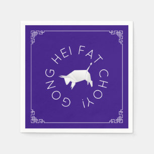 Serviette En Papier Origami Ox chinois