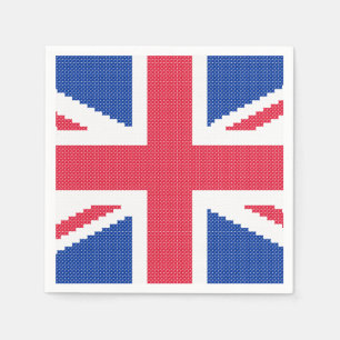 Serviette En Papier Original cross-stitch design Union Jack