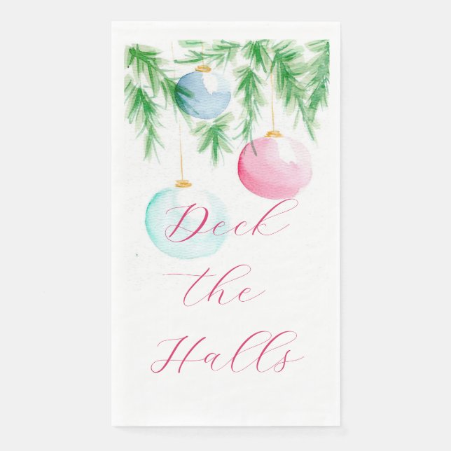 Serviette En Papier Ornament Christmas Napkins (Devant)
