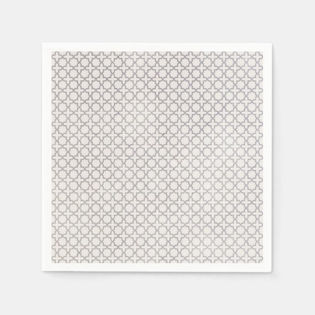 Serviette En Papier Ornement arabesque élégant (Devant)