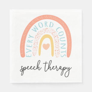 Serviette En Papier Orthophonie II - Chaque Mot Compte