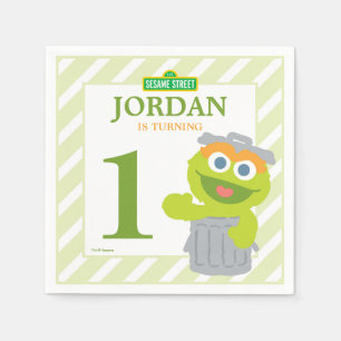 Serviette En Papier Oscar le Grouch bébé Papier d'anniversaire serviet