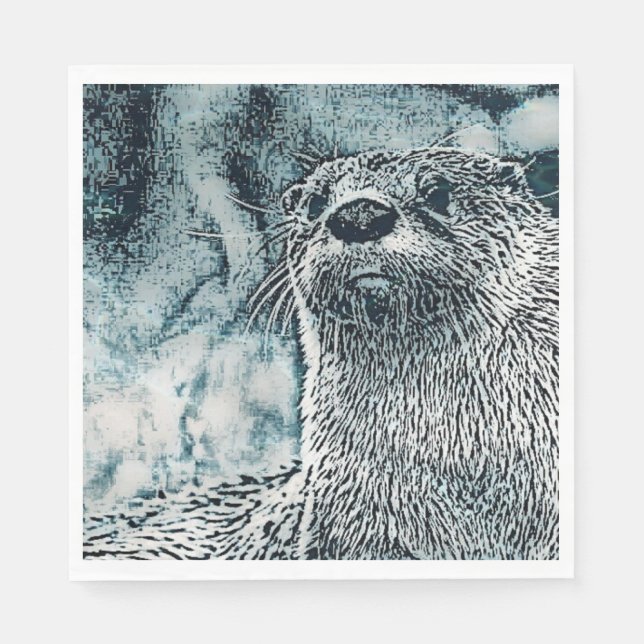 Serviette En Papier Otter (Devant)
