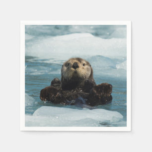 Serviette En Papier Otter flottante