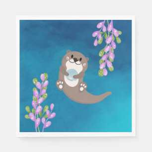 Serviette En Papier Otter Napkin