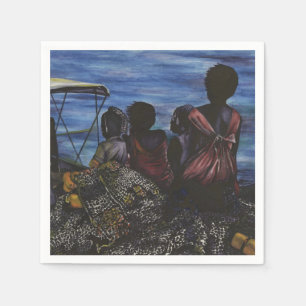 Serviette En Papier Où est papa ? Harbour Island, Bahamas