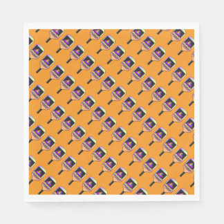 Serviette En Papier Où est The Pickleball Orange
