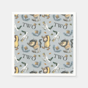 Serviette En Papier Où les choses sauvages sont 2ème anniversaire