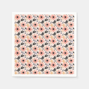Serviette En Papier Où Les Fleurs Fleurissent, L'Espoir Aussi