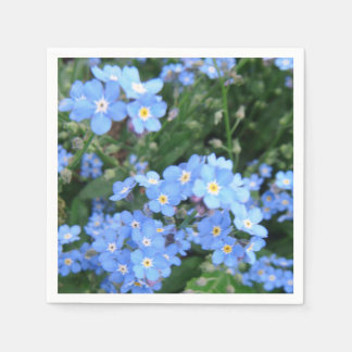 Serviette En Papier *Oubliez-Moi-Pas* Serviettes De Cocktail