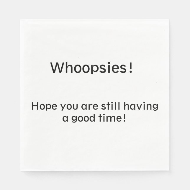 Serviette En Papier Oups ! (Devant)