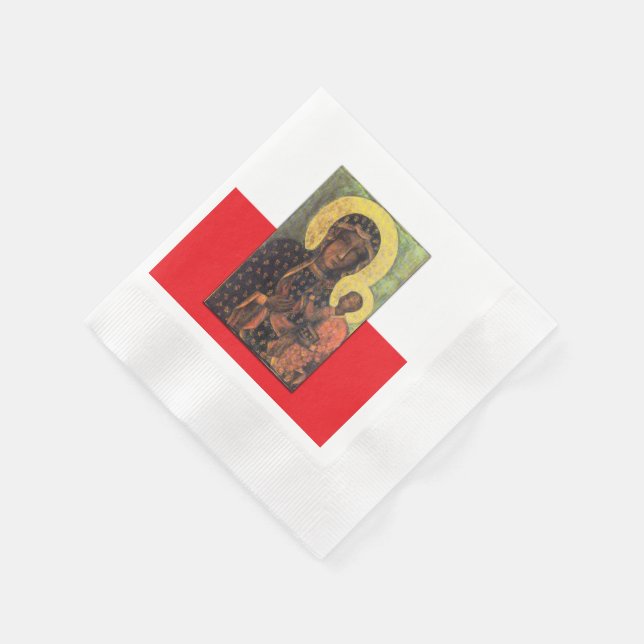 Serviette En Papier Our Lady of Czestochowa (Coin)