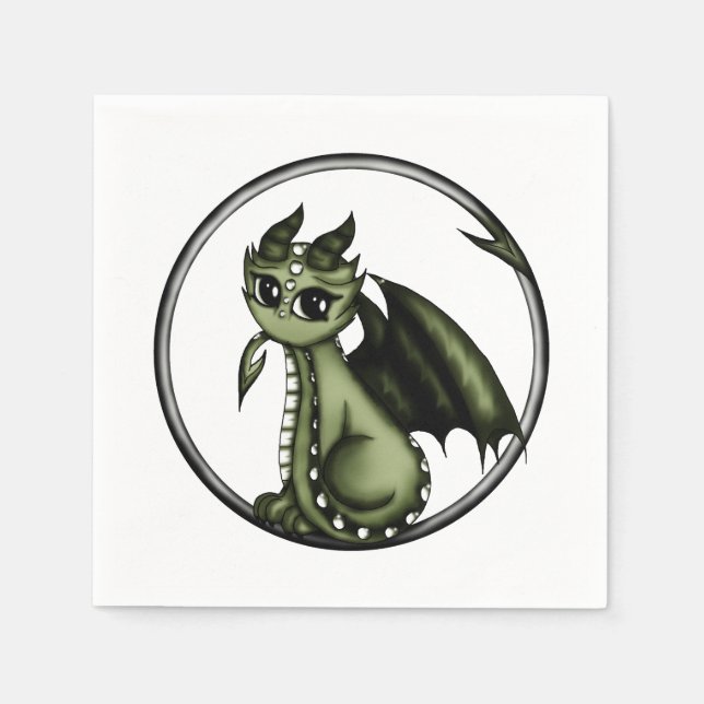 Serviette En Papier Ouroboros Dragon (Devant)