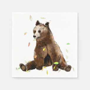 Serviette En Papier Ours