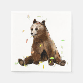Serviette En Papier Ours