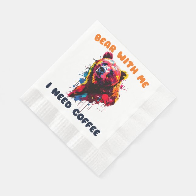 Serviette En Papier Ours (Coin)