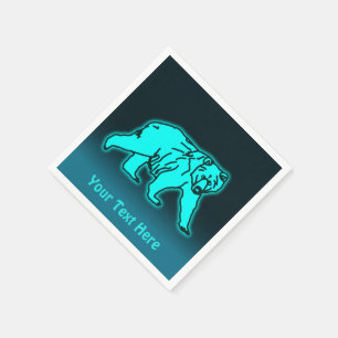 Serviette En Papier Ours bleu Kodiak