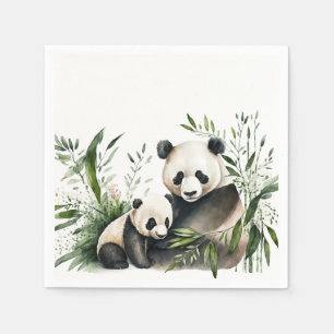 Serviette En Papier Ours De Panda Avec Cuisine