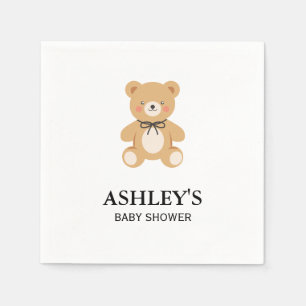 Serviette En Papier Ours en peluche jouet vintage Shower pour bébé cla