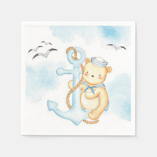 Serviette En Papier Ours marin mignon