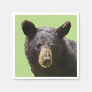 Serviette En Papier Ours noir