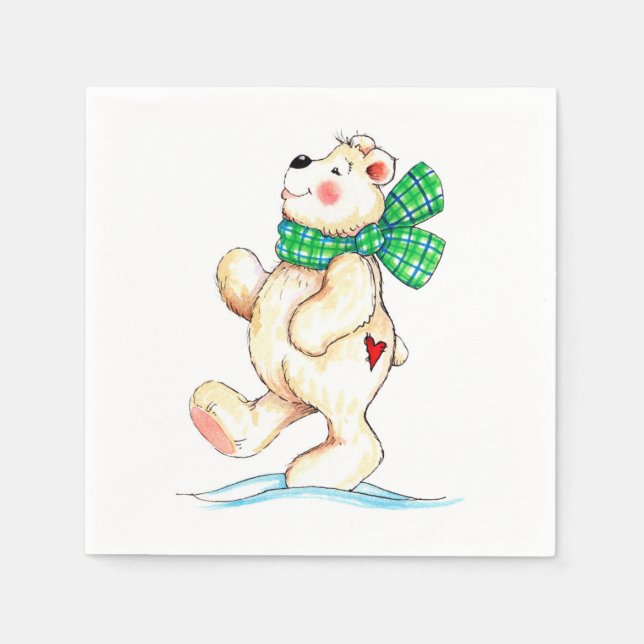 Serviette En Papier Ours polaire (Devant)