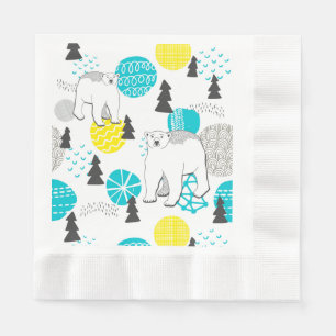Serviette En Papier Ours polaire