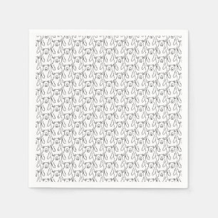 Serviette En Papier Ours polaires grizzly de dessin animé drôle