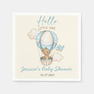 Serviette En Papier Ourson Mignon Bonjour Petit Enfant Cadeau de Naiss