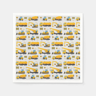 Serviette En Papier Outil Cute Under Construction pour papier de décor