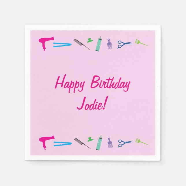 Serviette En Papier Outils de coiffure 2 (Devant)