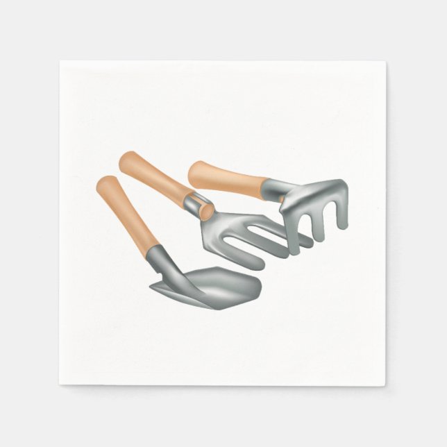 Serviette En Papier Outils de jardinage Papier serviettes (Devant)