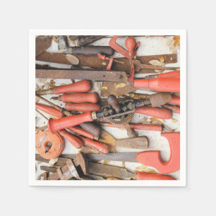 Serviette En Papier Outils Outil Russe antique Red Man