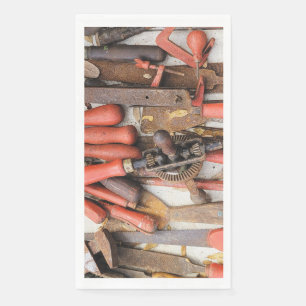 Serviette En Papier Outils Outil Russe antique Red Man